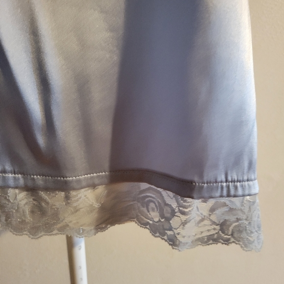 Kathleen Kirkwood Pale Blue w/Lace Trim Tank LGR - Picture 3 of 4